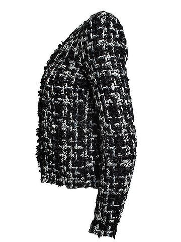 IRO IRO, Nalokie tweed jacket in black and white (view 2)