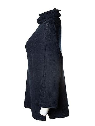 Theory Theory, blue knitted turtle neck (view 2)