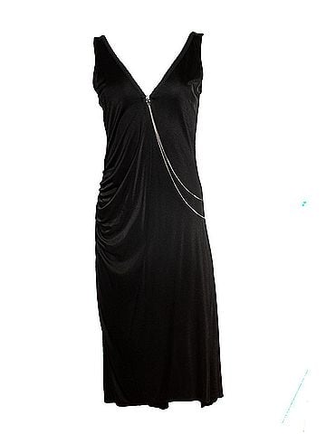 Karen Millen Karen Millen, Black midi dress with chain (view 1)