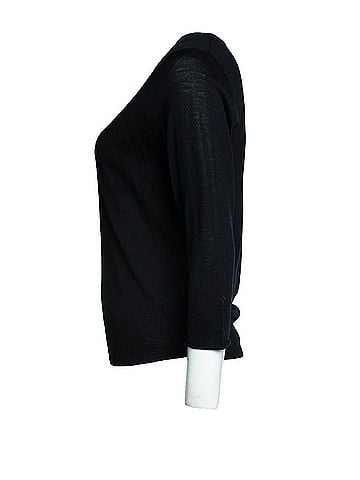 Paul & Joe Paul &amp; Joe, black v neck top (view 2)