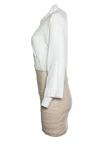 Alice + Olivia Alice &amp; Olivia, linen shirt dress (view 2)