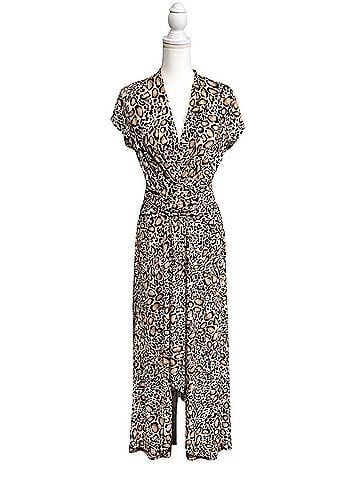 IMAN leopard print maxi Cocktail Dress (view 2)