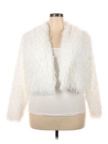 ELOQUII Eloquii Faux Fur Jacket (view 1)