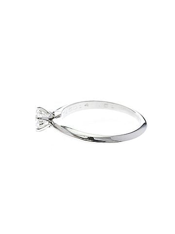 Tiffany & Co. Tiffany Solitaire Diamond Ring Platinum Fashion Diamond Band Ring Carat/0.51 Silver (view 2)