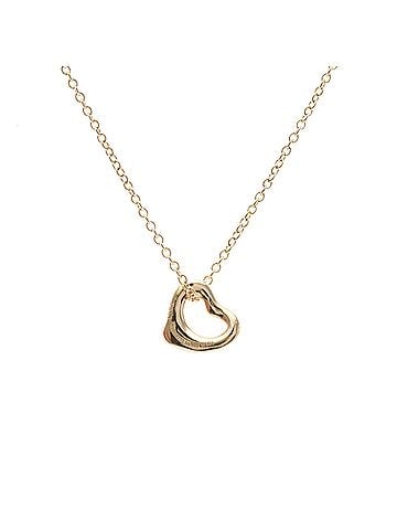 Tiffany & Co. Tiffany Open Heart Necklace Pink Gold (18K) No Stone Women,Men Fashion Necklace (Pink Gold) (view 2)