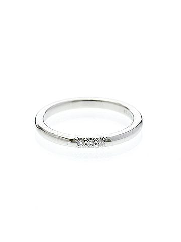 Tiffany & Co. Tiffany Forever Wedding Ring 3P Diamond Platinum Fashion Diamond Band Ring Silver (view 1)