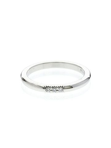 Tiffany & Co. Tiffany Forever Wedding Ring 3P Diamond Platinum Fashion Diamond Band Ring Silver (view 1)