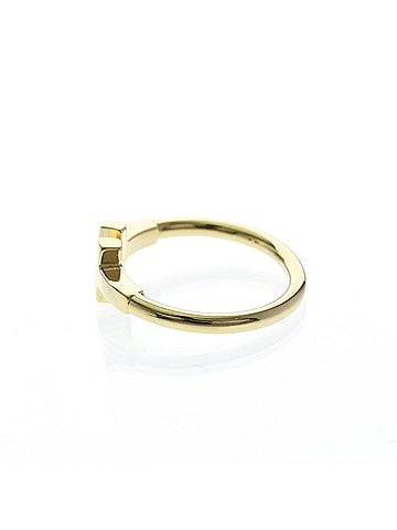 Tiffany & Co. Tiffany T Wire Ring Yellow Gold (18K) Fashion No Stone Band Ring Gold (view 2)