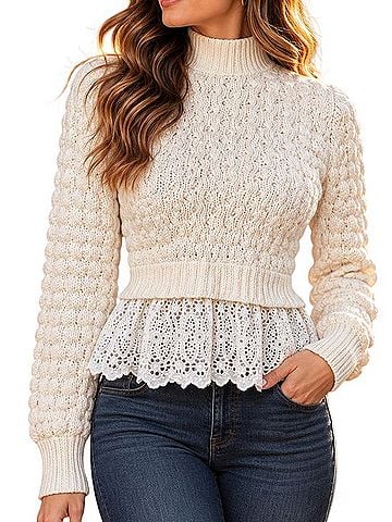 Rebecca Taylor Wool Pullover Sweater (view 1)