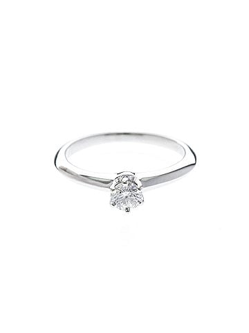 Tiffany & Co. Tiffany Classic Solitaire Platinum Fashion Diamond Engagement Ring Carat/0.19 Silver (view 1)