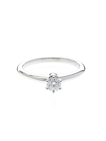 Tiffany & Co. Tiffany Classic Solitaire Platinum Fashion Diamond Engagement Ring Carat/0.22 Silver (view 1)