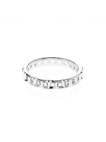 Tiffany & Co. Tiffany T True Narrowing White Gold (18K) Fashion No Stone Band Ring Silver (view 2)
