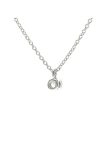 Tiffany & Co. Tiffany Solitaire Diamond Necklace Platinum Diamond Men,Women Fashion Necklace (Silver) (view 2)