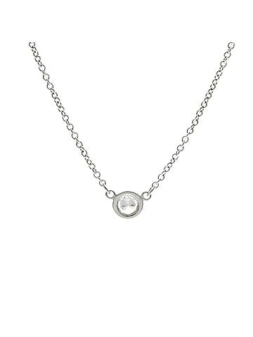 Tiffany & Co. Tiffany By The Yard Necklace Platinum Diamond Men,Women Fashion Necklace (Silver) (view 2)