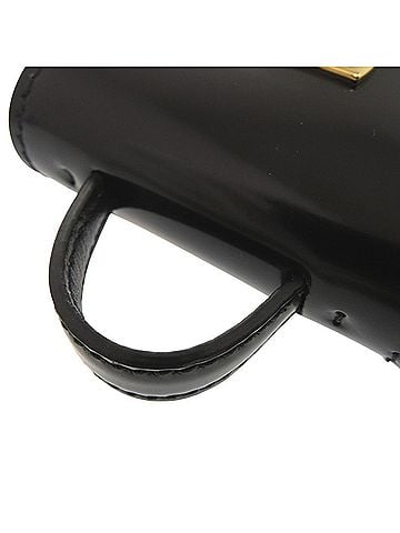 Salvatore Ferragamo Smooth Calfskin Gancini Top Handle AirPods Case with Chain (view 2)