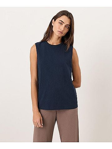 Pact Navy Soft-Slub Essential Tank (view 2)