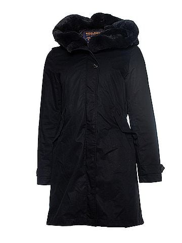 Woolrich Woolrich black hooded fur parka (view 1)