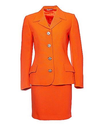 Versace Gianni Versace Couture Orange blazer and skirt (view 1)