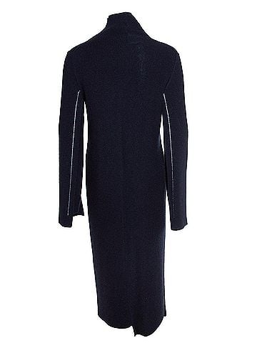 Jil Sander JIL SANDER wool turtle neck dress in blue (view 2)