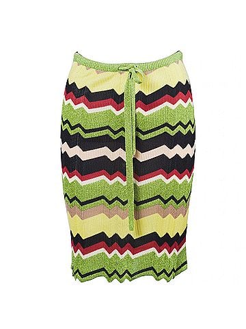 Missoni Missoni Zigzag Knitted Skirt - '00s (view 1)
