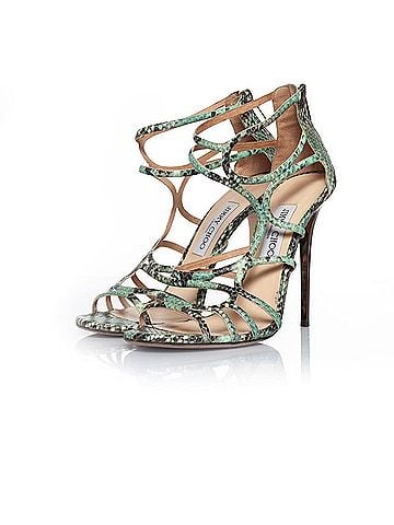 Jimmy Choo Jimmy Choo Green python gladiator sandals (view 1)