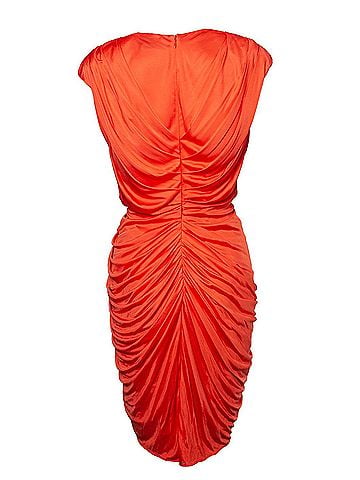 Blumarine Blumarine Orange draped dress (view 2)