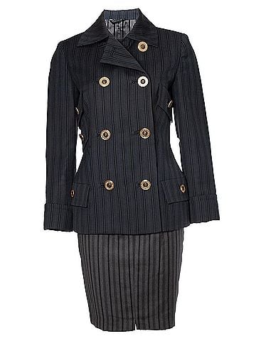 Versace Gianni Versace Couture Pinstripe military suit (view 2)