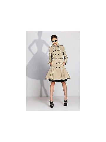 Moschino Moschino Cheap and Chic Trench Coat with Pleats - '10s (view 2)