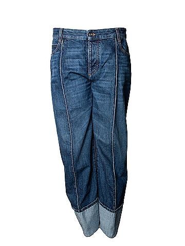 Bottega Veneta Bottega Veneta cropped folded jeans (view 1)