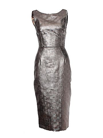 Dolce & Gabbana Dolce &amp; Gabbana Gold metallic pencil dress (view 1)