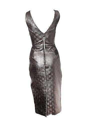 Dolce & Gabbana Dolce &amp; Gabbana Gold metallic pencil dress (view 2)