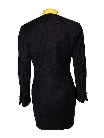 Versace Gianni Versace Couture Maxi blazer with yellow collar (view 2)