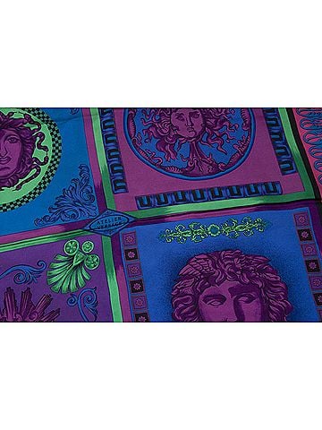 Versace Atelier Versace Multicolored medusa scarf (view 2)