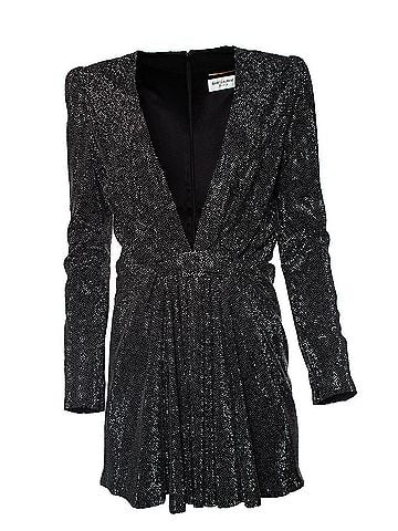 Saint Laurent Saint Laurent Embellished minidress (view 1)