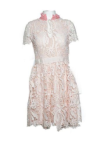 Maje Maje, lace dress in pink (view 1)