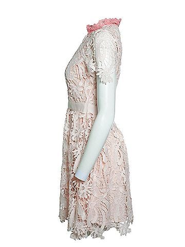 Maje Maje, lace dress in pink (view 2)