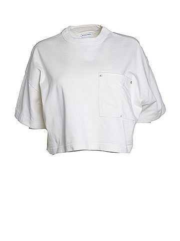 Bottega Veneta Bottega Veneta, off white cotton knit crewneck (view 1)