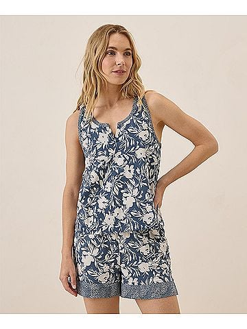 Pact Contrast Floral Staycation Sleep Tank (view 2)