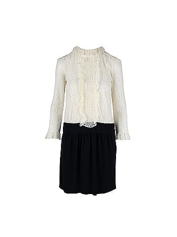 Moschino Moschino Lace Contrast Midi Dress - '10s (view 1)