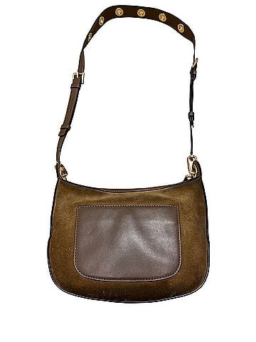 Michael Kors Brown Suede Shoulder Fall Vintage Hobo Leather Crossbody Bag (view 2)
