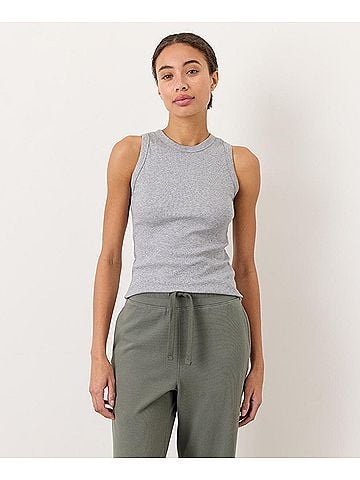 Pact Heather Grey Perfect Rib Tank (view 2)