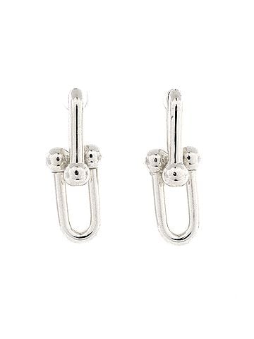 Tiffany & Co. Hardwear Link Earrings Sterling Silver Large (view 1)