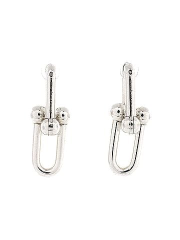 Tiffany & Co. Hardwear Link Earrings Sterling Silver Large (view 2)