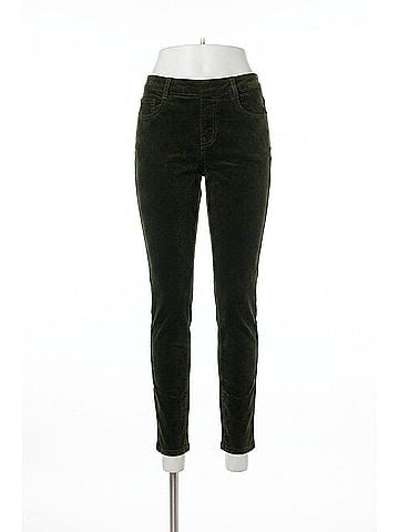 Tribal Micro-Cord Audrey Pull On Slim Ankle Pant in Black (view 1)