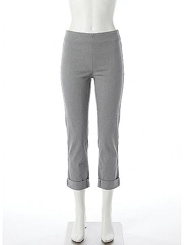 Lyssé Boyfriend Denim Pants in Antique Wash Dark Grey (view 1)