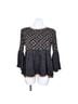 THML 100% Rayon Graphic Black Gray Pullover Sweater Size M - photo 2