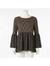THML 100% Rayon Graphic Black Gray Pullover Sweater Size M - photo 5