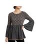 THML 100% Rayon Graphic Black Gray Pullover Sweater Size M - photo 1