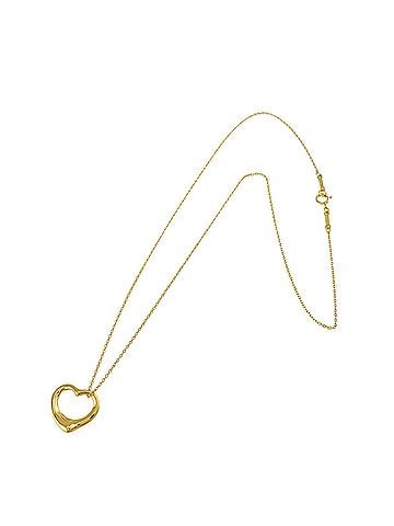 Tiffany & Co. Tiffany &amp; Co. Heart Necklace, 15.5mm wide, 40cm length, 18K Yellow Gold (750) Open Necklace (view 2)