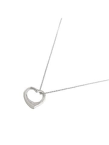 Tiffany & Co. Tiffany &amp; Co. Heart Necklace, 15.5mm wide, 40cm long, Sterling Silver (SV 925) Necklace (view 1)